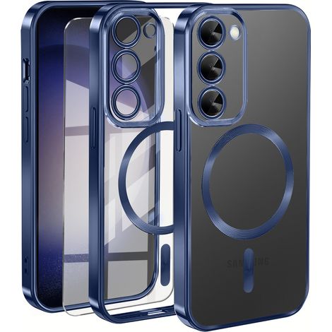 Funda para Samsung Galaxy S23 Plus, Electro MagSafe, Azul Marino + Protector de Pantalla de Cristal (1/5)