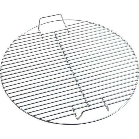 Grille de barbecue circulaire en acier inoxydable 44.5cm – Conception arrondie pour cuisson uniforme – Usage extérieur et intérieur (1/4)