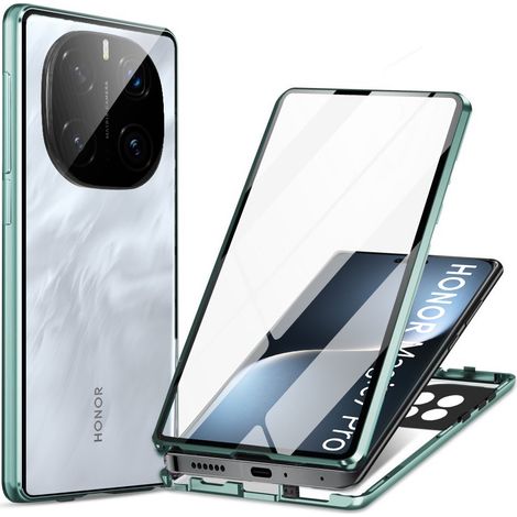 Funda Honor Magic 7 Pro, magnética, doble cristal, verde. (1/5)