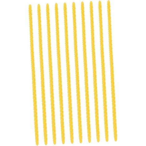 10 barres de permanente, bigoudis à friser, outils de salon de coiffure, bigoudis flexibles pour cheveux secs, mouillés, fins, épais, longs et courts.-small yellow