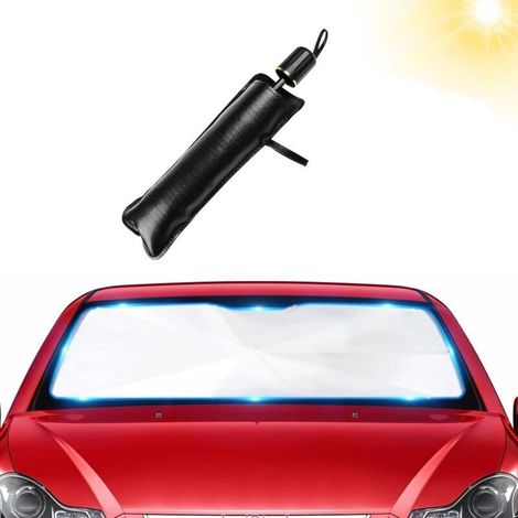 Pare Soleil de Voiture, Parapluie Pare Soleil Voiture, Parasol de Voiture, Pare-Soleil pour Pare-Brise, Protection Contre Les Rayons UV, Parapluie Ouverture Pliable, 79 x 145 cm (1/5)