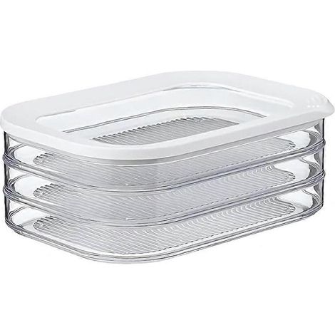 Boîte de conservation pour bacon, contenant à charcuterie amovible, pour réfrigérateur. (1/4)