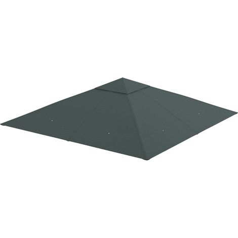 Outsunny Tetto di Ricambio 3x3 m con 8 Fori di Ventilazione per Gazebo (1/6)