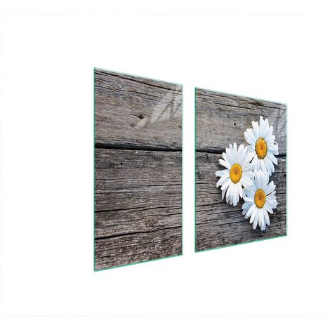 GLASSCHUTZPLATTE FÜR HERD 90x52 DAISY (1/5)