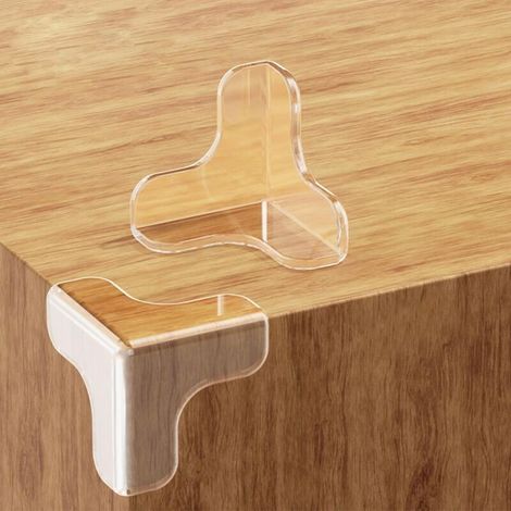 Lot de 20 protections d'angles pour bébé, souples autocollantes, protection des coins pour meubles (1/4)