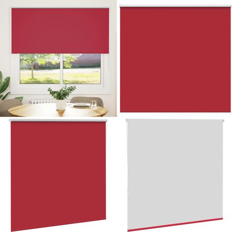 vidaXL Verdunkelungsrollo Rot 160x150cm Stoffbreite 156,6cm Polyester (1/5)