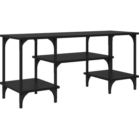 vidaXL  TV Cabinet  Black Oak 102 x 35 x 45.5 cm