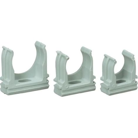 Abrazadera de cable heidemann en25 PVC 25 mm 10 unidades