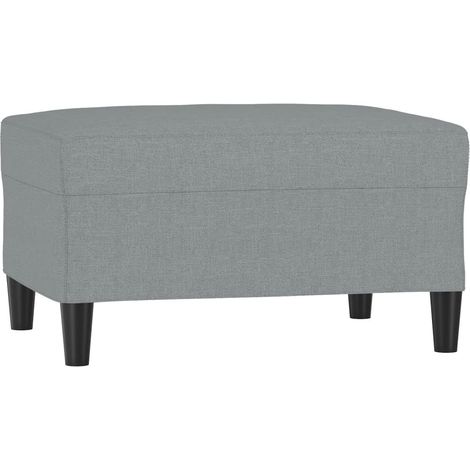Repose-pied Gris clair 70x55x41 cm Tissu