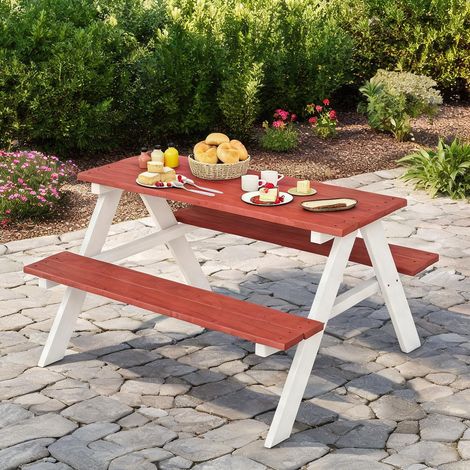 Ensemble table et chaises enfant madeira e Branco 89 x 79 x 50 cm (1/5)