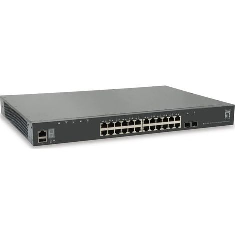 LevelOne GTL-2881 KILBY conmutador Gigabit administrado L3 Lite apilable de 28 puertos (1/3)