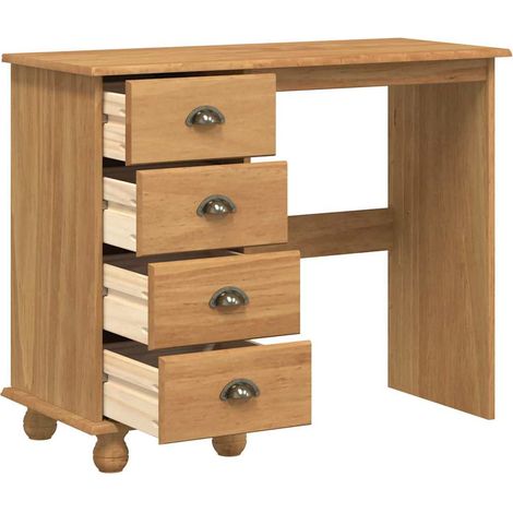 Maison Exclusive - Schreibtisch ASKIM Braun 95 x 40 x 75 cm Massi