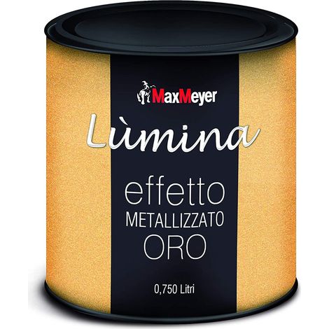 MAXMEYER - LUMINA FINITURA METALLIZZATAPER INTERNI EFFETTO ORO 750 ML