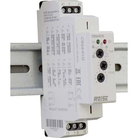 Rose LM CRM-91H/230 CRM-91H/230 Zeitrelais Multifunktional 230 V/AC 1 St. Zeitbereich: 0.1 s - 10 d