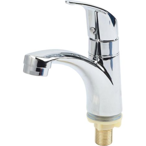 Robinet pour vasque chromé cartouche céramique eau froide (1/5)
