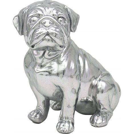 Figurine de bouledogue assis - Décoration élégante (1/4)