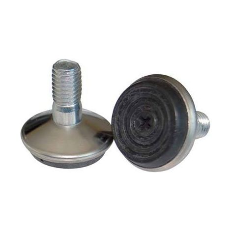 EINSTELLFUSS AUS STAHL Ø 32 mm M8 - Vernickelt
