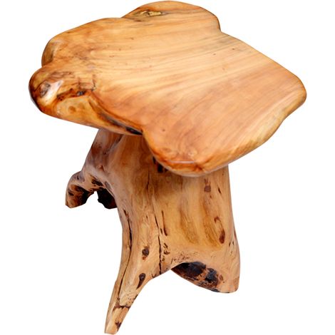 Mesa auxiliar de raíz de abeto natural, forma irregular, HOMVRA (1/5)