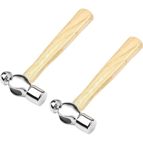 2 pièces Mini marteau à bille de 15 cm Marteau à bijoux en métal pour la Fabrication de Bijoux le Bricolage (1/4)