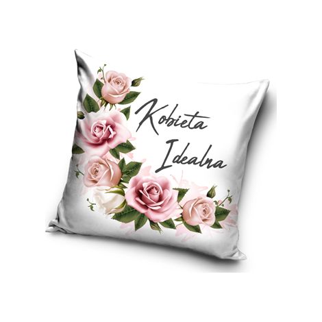 FUNDA DE ALMOHADA 40x40 Día de San Valentín MUJER PERFECTA W07D