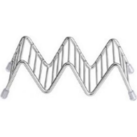 Porte-tacos en acier inoxydable forme V, support pour maïs, rouleaux de printemps, présentoir à crêpes maison, 2-3 grilles, 6,3x13,5x4,5cm (1/5)