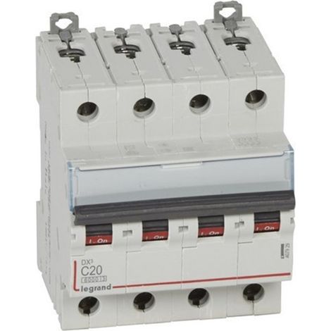 Disjoncteur DX3 6/10kA-C 4P 20A