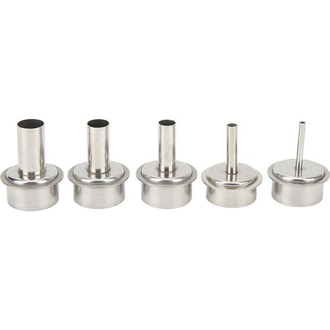 Pistolet à air chaud Quick 861 buse inclinée microscope, embout de soudure pour réparation téléphone, kit de 5 becs métalliques, accessoire station de démontage précision. (1/5)