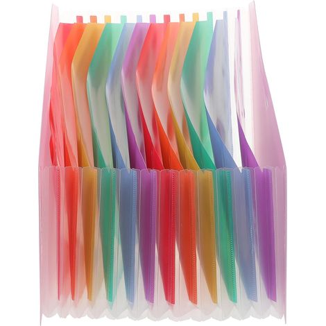 Organiseur de Dossiers Anti-Usure A4 en Plastique Accordéon Grosse Capacité, Rangement Vertical pour Bureau et École (1/5)