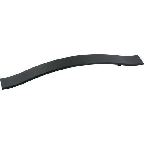Poignée louis - Décor : Noir - Entraxe : 192 mm - Hauteur : 30 mm - Largeur : 30 mm - Longueur : 289 mm - METAKOR