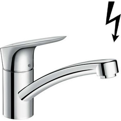Mezclador de cocina 120 LOGIS DN 15, para calentador de agua cromado abierto HANSGROHE (1/3)