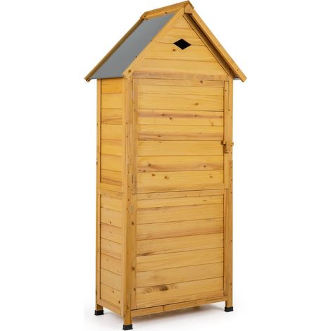 Gartenschrank, Tannenholz, abschließbare Tür, 4 Regalböden