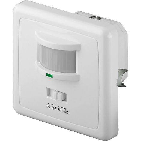 Interrupteur infrarouge mural 220-240V – Détecteur de mouvement 160° – Portée jusqu'à 9m – Minuterie réglable 10s à 7min – Goobay (1/4)