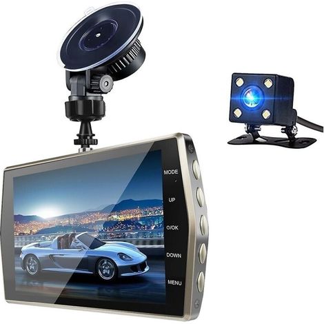 For Black Friday, the surprising 4-inch dashcam for front and rear camera with dual 1080p HD recording, night vision, 170° wide-angle lens, motion detection and rear camera will be introduced.