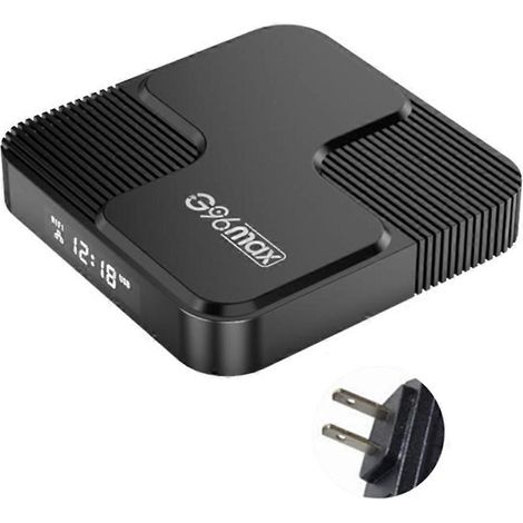 G96max H618 Top Box Android Box Dual WiFi Signal TV-Box für Android 12.0 – US-Stecker – 4 GB RAM, 32 GB Speicher