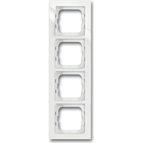 BUSCH-JAEGER 1724-284 PLAQUE QUADRUPLE, AXCENT, BLANC STUDIO (1/2)