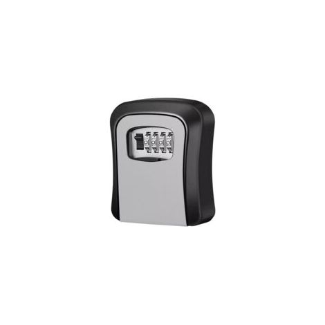 Boîte à clés murale à code – Gris – Boîtier sécurisé sans installation pour clés domestiques (1/5)