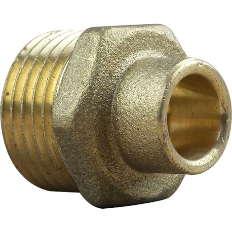 Manchon fer/cuivre à souder Mâle Ø10-1/2" (1/3)