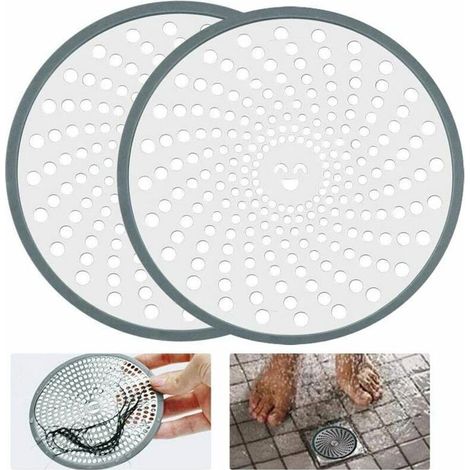 Drain Douche Inox Anti-Colmatage – Filtre Cheveux pour Salle de Bain/Baignoire (Facile à Nettoyer – Design Argent) (1/4)