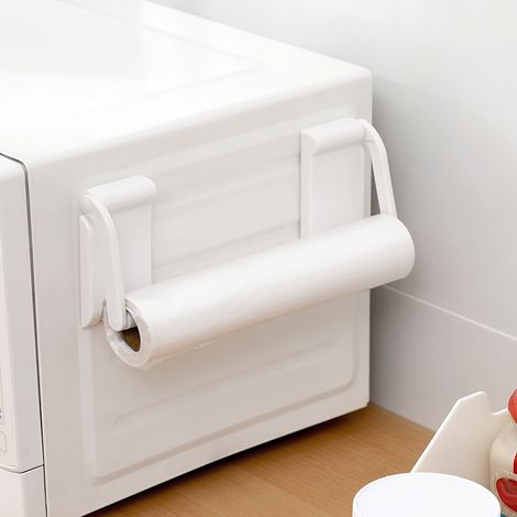 Porte-essuie-tout mural magnétique – Support compact pour rouleaux de papier – Idéal pour cuisine, bureau ou réfrigérateur (1/5)