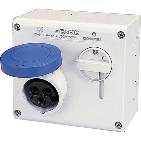 POLYPOOL Ind. presa parete interbl 16a 2p+t 200÷250v imq