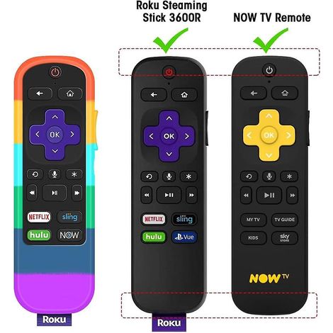 coque De Protection Pour Tlcommande Tv Now Tcl Roku 3600r/3800/3900 En Silicone Roku Express/premiere/voice Cover Housse De Tlcommande Universelle (1/4)