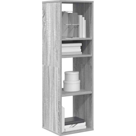 Bücherregal Grau Sonoma 34x31x112 cm Holzwerkstoff
