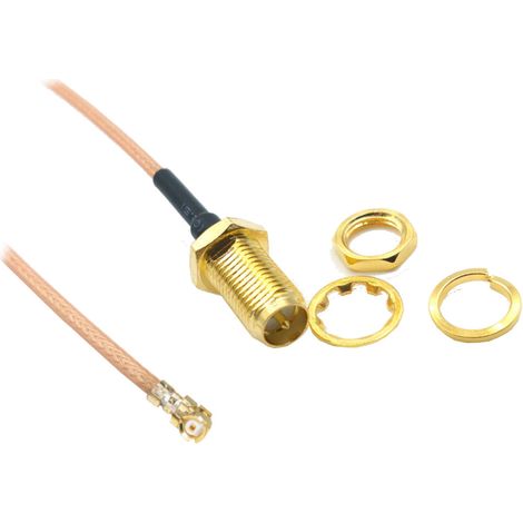 Pigtail uFL ipex IPX / SMA-RP-Buchse RG178 10cm (1/4)