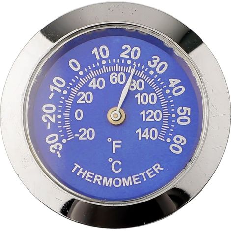 Thermomètre-hygromètre analogique, -30-60°C/1,5"/métal, bleu (1/5)