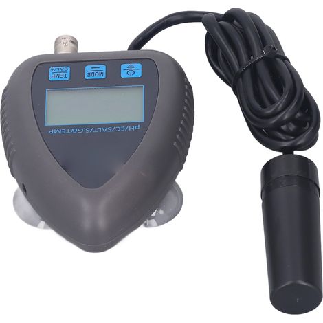 Testeur intelligent de qualité de l'eau WiFi pour le contrôle du pH, de la conductivité électrique, de la salinité, de la densité et de la température. Prise UE 230-240 V. (1/5)
