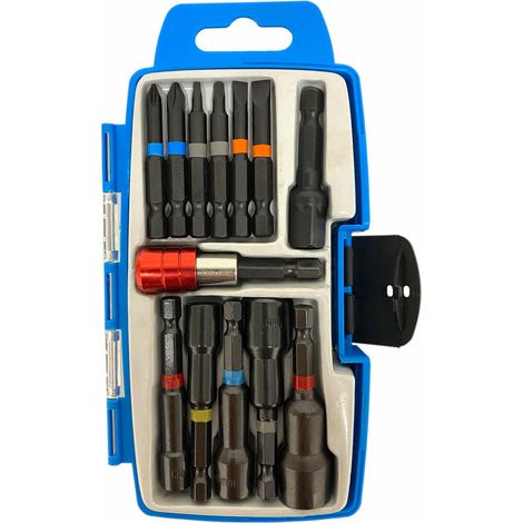 Juego de 13 piezas de puntas Silver, modelo Zestaw końcówek, herramienta profesional, alta resistencia y precisión, ideal para trabajos de uso intensivo y aplicaciones exigentes