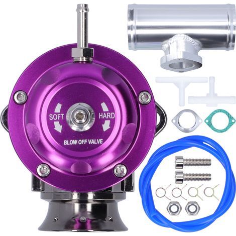 Vanne de soufflage Turbo en aluminium, type de tuyau à bride de 2,5 pouces, universel SDDBOVGRSBL FPG250 (violet) (1/5)