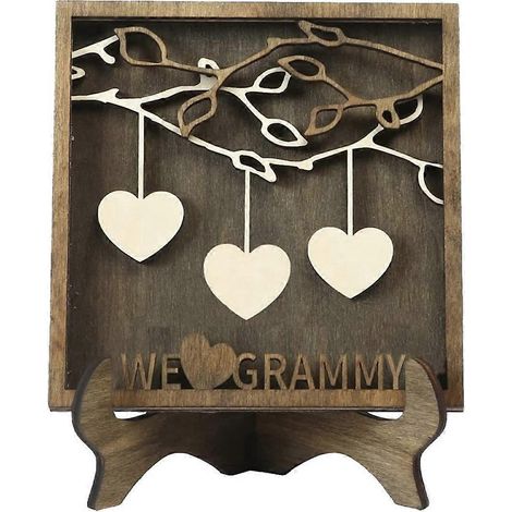 Panneau familial personnalisé pour maman, cadre en bois personnalisé pour arbre à papa F-- (1/5)