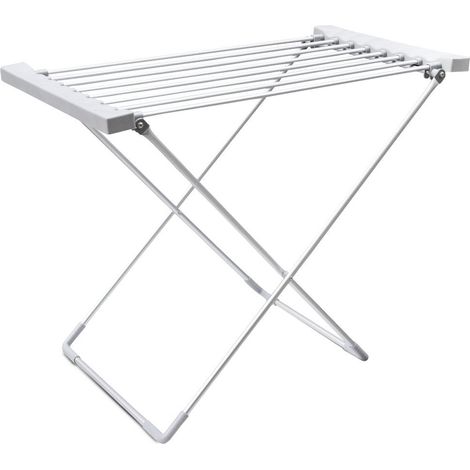 Oypla Electrical Heated Folding Clothes Horse Airer Dryer 8 Bar Foldable (1/5)