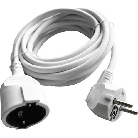 V-TAC VT-3001-10 Prolongateur rallonge électrique schuko 16A EU standard câble blanc 10m - sku 8780 (1/5)